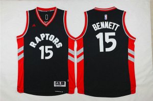 Maillot De Basket Toronto Raptors Anthony Bennett 15-16 Season Tissus Sportif Fans Edition Noir